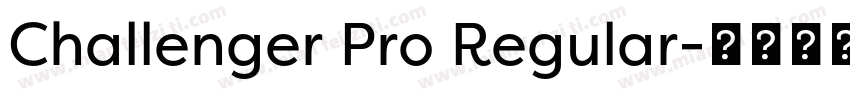 Challenger Pro Regular字体转换